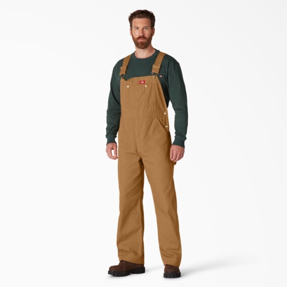 Men’s Dickies Classic Bib Overalls in Duck Brown